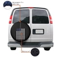 thumbnail image 4 of KAKALAD American Flag Blue Fishing Rod Lines Spare Tire Cover Universal Vehicle Accessories Buckle Car Tools 14”in, 4 of 6