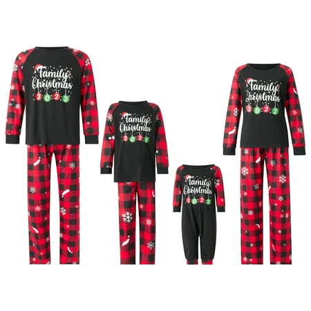 

2023 Family Christmas Matching Pajamas Set Christmas Pajamas for Family Xmas PJS Jammies Sleepwear