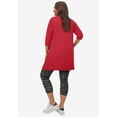 thumbnail image 2 of Ellos Women's French Terry Zip Pocket Tunic Tunic, 2 of 3