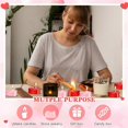 thumbnail image 4 of 24Pc 4Oz Heart Shaped Metal Tin, Empty Tea Lamp Mold Heart Shaped Box, 4 of 5