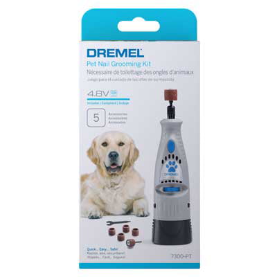 Dremel 7300-PT 4.8V Cordless Pet Dog Nail Grooming & Grinding Tool, Easy to  Use, Rechargeable, Safely Trim Pet & Dog Nails , Grey , Medium Old Model