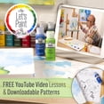 thumbnail image 2 of FolkArt Art Talk with Andy Beginner Kit, 27 Pc Set with 17 Acrylic Craft Paints, and 10 Brushes, 2 of 10
