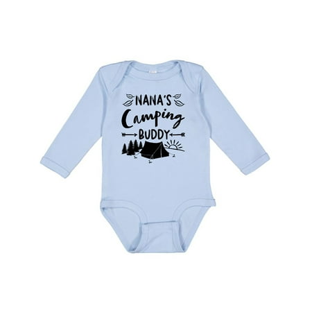 

Inktastic Nana s Camping Buddy Gift Baby Boy or Baby Girl Long Sleeve Bodysuit