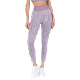 thumbnail image 2 of Women's Striped Seamless Activewear Leggings - Smoky Mauve, S, 2 of 4