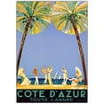 thumbnail image 2 of Côte D'Azur par Jean Dumergue-Framed 18x24 Toile Art, 2 of 3