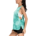 thumbnail image 2 of Attraco Womens Workout Tank Top Tie Dye Loose Fit Racerback Yoga Athletic Running Shirts, 2 of 8