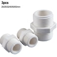 thumbnail image 3 of Washing Machine Dishwasher Water Inlet Fill Hose Connector Fitting 1/2\" 3/4\" 1\" 1-1/4\" Plastic White Plumbing Accessory for Heating System, 3 of 6