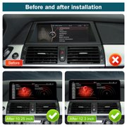 Road Top Android 13 10.25 Inch Car Touchscreen Wireless CarPlay Android Auto for BMW X5 X6 Series E70/E71 2009-2013 Year with CIC System, Car Stereo Multimedia Radio Receiver