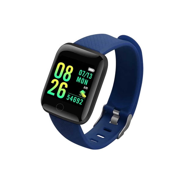 Cateissary Correas de repuesto de silicona para reloj con hebilla de acero inoxidable, goma ligera de liberación rápida Relojes inteligentes azul