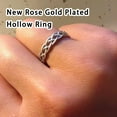 thumbnail image 2 of maskred Alloy Vintage Sterling Silver Ring Versatile And Stylish Comfortable Classic Stackable Simple Rings No.5 9 1Set, 2 of 3