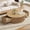 Natural, variant on Gelloan 35" Round Coffee Table, Modern Drum Burl Coffee Tables for Living Room 35" Mid Century Wooden Pedestal Circle Accent Small Center Apartment Easy Assembly,Burl Walnut