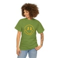 thumbnail image 2 of Blurry smiley face graphic t shirt  Unisex Heavy Cotton Tee, 2 of 8