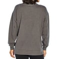 thumbnail image 3 of Wildfox Women's Long Sleeve French Terry Statement Sweatshirt (Charcoal, S), 3 of 4