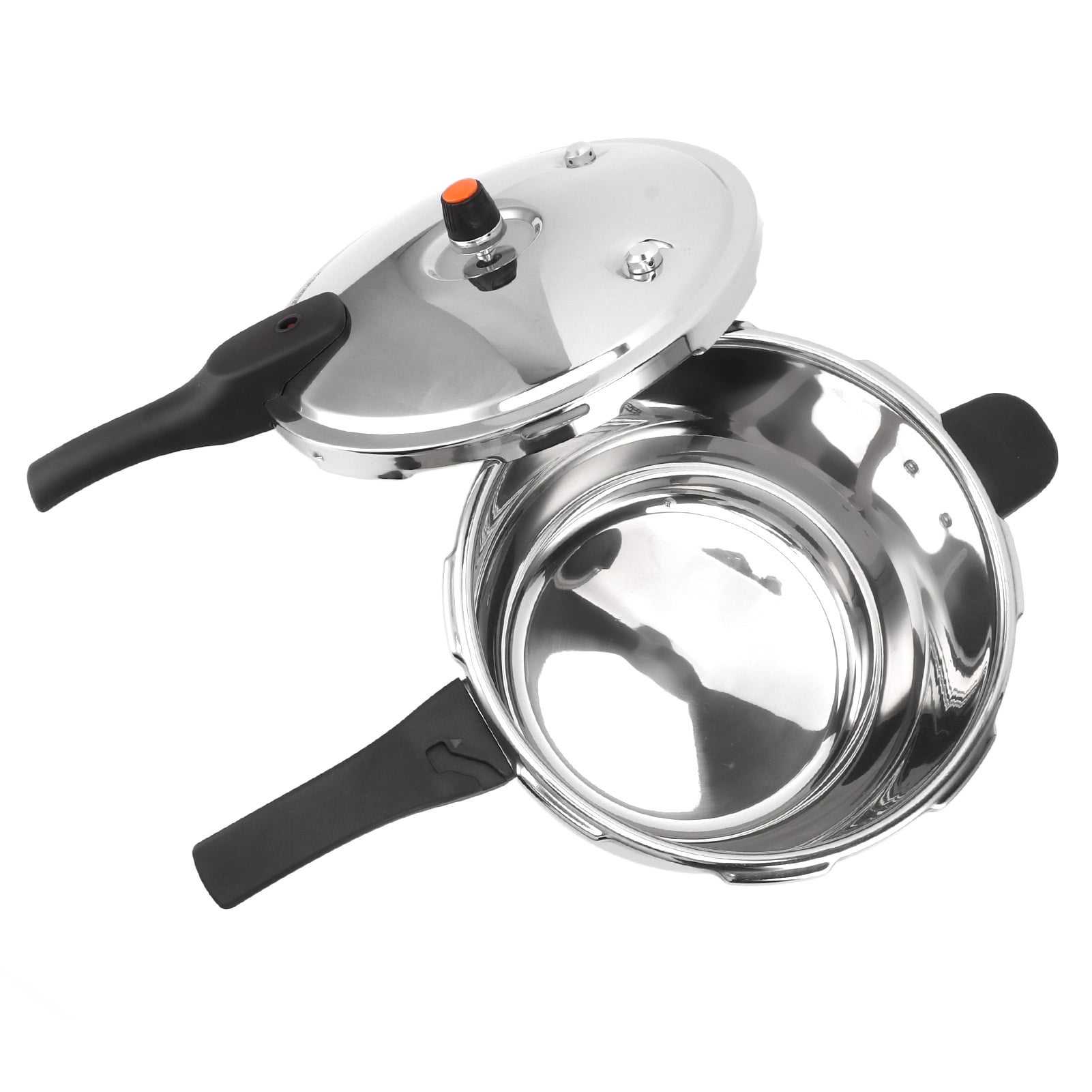 Stainless Steel Pressure Cooker, Security Handle Pressure Cooking Pot with Safety Valve, Stainless Steel Induction Suitable Pressure Pan For All Kinds Of Cooktops (8L)