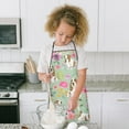 thumbnail image 4 of Basset Hound and Pioneer Flower Kids Aprons for Girls and Boys,Adjustable Neck Strap Toddler Aprons for Kids Cooking Baking, 4 of 7