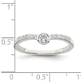 thumbnail image 3 of Sterling Silver Cz Ring (Size 6) Made In Thailand qr7316-6, 3 of 5