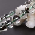 thumbnail image 2 of Natural Clear Phantom Quartz Gemstone 8mm Round Beads Stretch Bracelet 7 Inch Unisex, 2 of 2