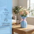 thumbnail image 4 of Unique Bargains Geometric Plastic Modern Unbreakable Bud Vase Blue 4.1" x 4.1" x 6.3", 4 of 7