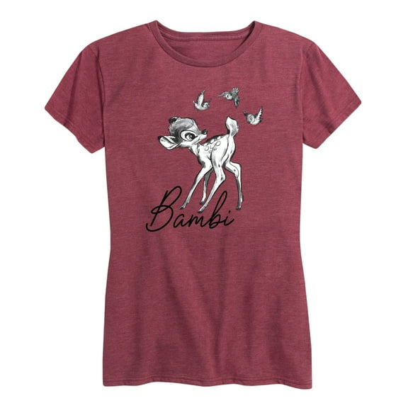 Bambi - Bambi Sketch Art - Women's Short Sleeve Graphic T-Shirt