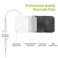 thumbnail image 5 of Almohadillas de repuesto para unidad TENS, 20 unidades de 5 x 5 cm, parches autoadhesivos reutilizables para electroterapia., 5 of 5