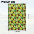 thumbnail image 7 of Yuyamidu Ladybug Golf Towel Green Flowers Golf Cleaning Towel Golf Accessories Soft Fabric for Bags for Tournament Fitness Yoga Camping, 7 of 7