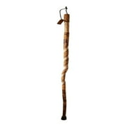 Brazos Rustic Wood Walking Stick, Twisted Hardwood, Traditional Style Handle, for Men & Women, 55