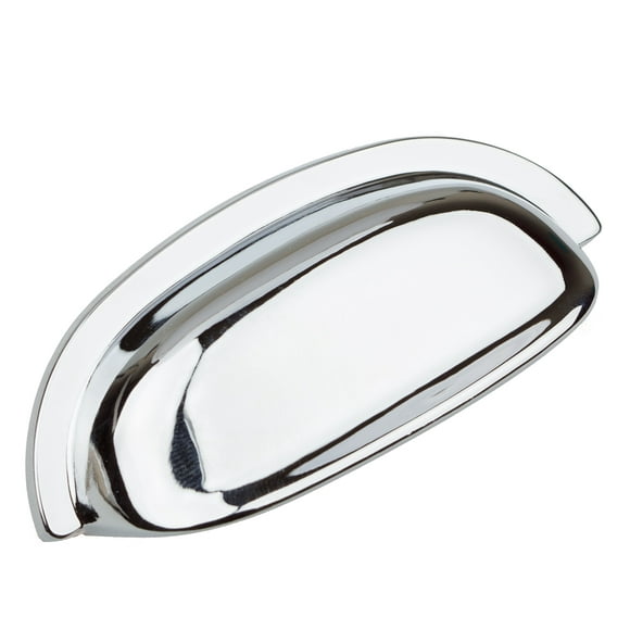 GlideRite Hardware 4081-PC-10 Classic Bin Cabinet Hardware Pull, Small, Polished Chrome