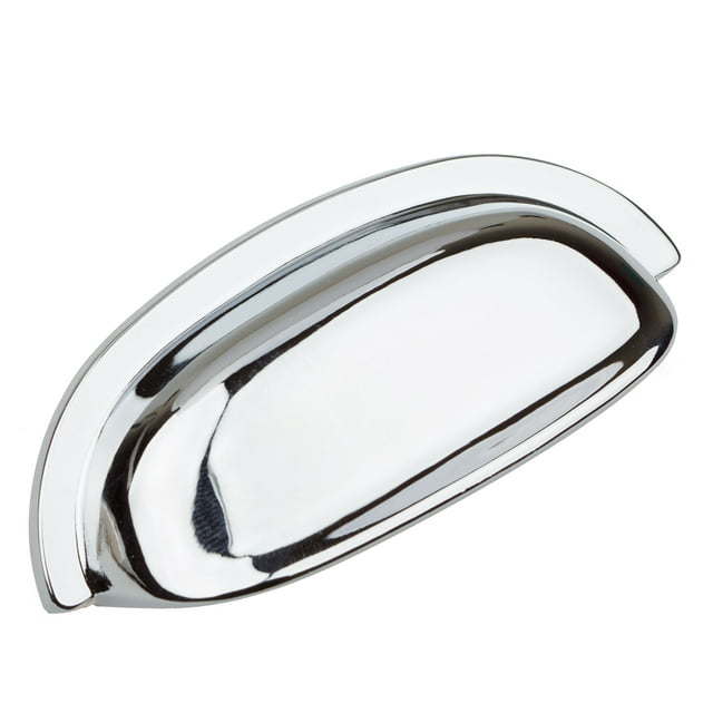 GlideRite Hardware 4081-PC-10 Classic Bin Cabinet Hardware Pull, Small, Polished Chrome