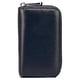 thumbnail image 3 of Cartera de viaje segura, tarjetero estilo acordeón de cuero genuino con bloqueo RFID para mujeres y hombres, diseño elegante, tamaño compacto, 11 ranuras seguras para tarjetas para uso diario, 3 of 5