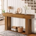 thumbnail image 2 of Haverchair 63" Long Entryway Console Tables, Wood Farmhouse Sofa Behind Couch Table with Thickened Base, Large Hallway Accent Furniture Table for Living Room, Entrance, Foyer, 2 of 8