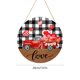 thumbnail image 3 of Placa de madera para decoración navideña, letrero redondo de madera para puerta, decoración navideña, adorno colgante, decoración de Halloween, decoración de otoño, decoración del hogar, adornos navid, 3 of 6