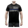 thumbnail image 2 of Rothco Thin Blue Line T-Shirt, Black, 2 of 4