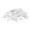 thumbnail image 2 of 50 calcomanías de pared adhesivas 3D para decoración del hogar con estrellas de espejo brillantes, 2 of 8