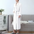 thumbnail image 5 of beishanbush Clothing 2025 Women Robes Under $10 Women'S Double Pocket Flannel Bathrobe Soft and Warm Double Faced Velvet Bathrobe Pajamas and Home Wear Bathrobe Robe, 5 of 6