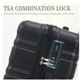 thumbnail image 5 of SONGMY Sets with TSA Lock ABS Hardshell Luggage, Solid Black, 20/24/28 Inch, 5 of 7