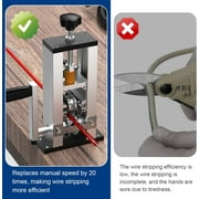 1-25mm Wire Stripper Machine, Portable Wire Stripper Tool with Handle for Copper Wire Recovery