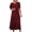 Wine, variant on Bigersell Midi Dresses for Women formal Women Summer Casual Boho Short Sleeve Dress Floral Print Ruffle Puff Sleeve Solid High Waist Midi Beach Dresses Women A-Line Dresses, Style 9846, Army Green M