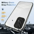 thumbnail image 4 of JTCASES for Samsung Galaxy A53 Case, Crystal-clear Transparent Backplane Anti-slip Plating Frame Military Grade Drop Resistant Shockproof for Samsung Galaxy A53(6.5" 2022), Black, 4 of 8