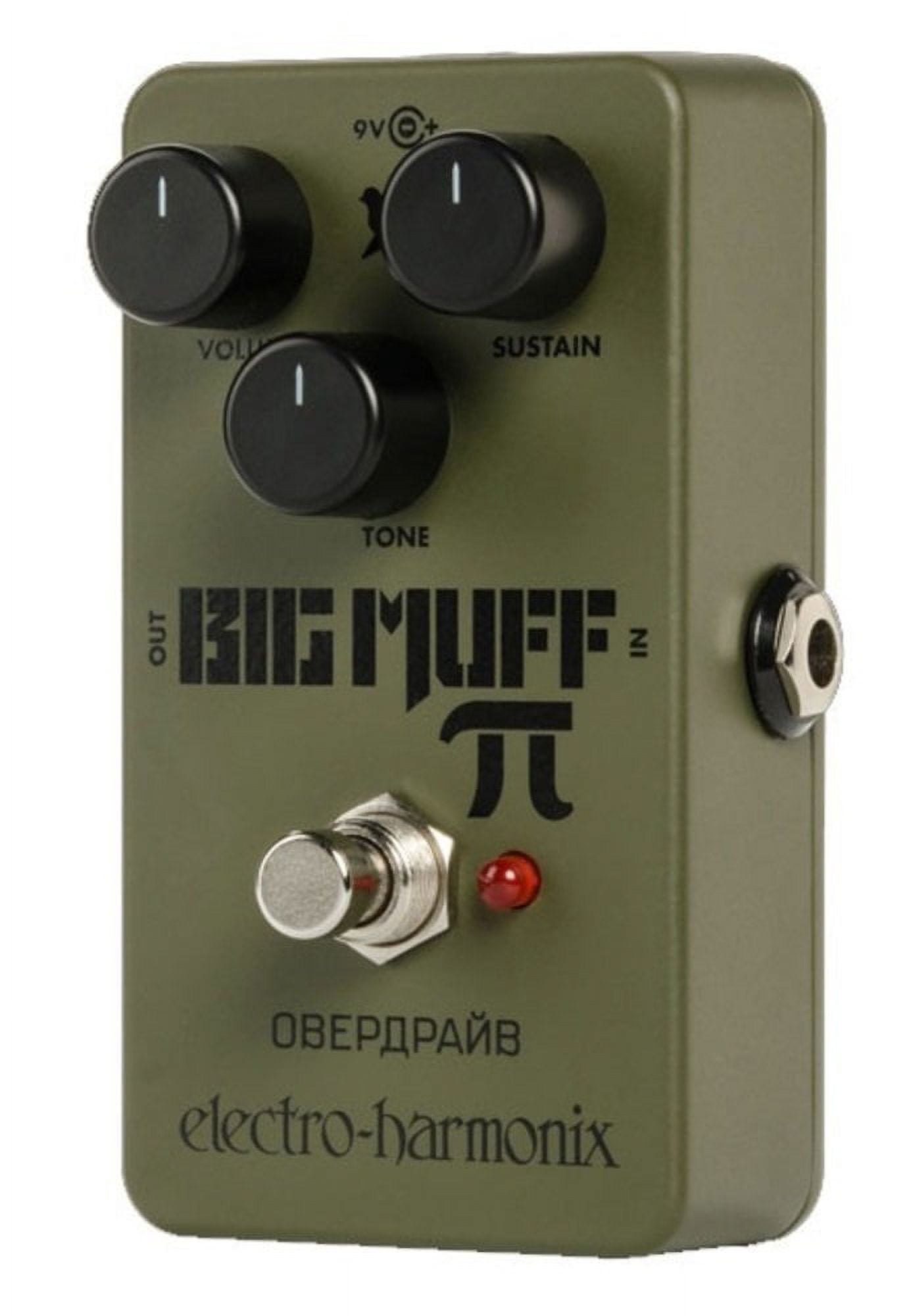 Electro-Harmonix Green Russian Big Muff Distortion and Sustainer Effects Pedal