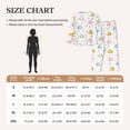 thumbnail image 4 of Picia Little Elephant Pattern Women’s Long-Sleeve Sleepwear Set - Soft 2-Piece Loungewear with Pockets, Comfy PJs for Relaxing Nights-X-Large, 4 of 7