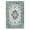 Teal Colorful, variant on NewBuros Area Rugs 6'x9' Non-Slip Washable, Floral Vintage Distress Print Pattern Low Pile Soft Indoor Rugs for Living Room Bedroom Dining Room, Dark Blue