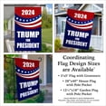 thumbnail image 3 of Ashton 12.5" x 18" Polyester Trump for President 2024 Garden Flag, Fade Resistant Durable, 3 of 3
