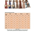 thumbnail image 2 of Capreze Women Boho  Maxi Dresses Loose Side Slit Long Dress A-line V Neck Wrap Skirt Summer Beach Short Sleeve Sundress Red White M, 2 of 2