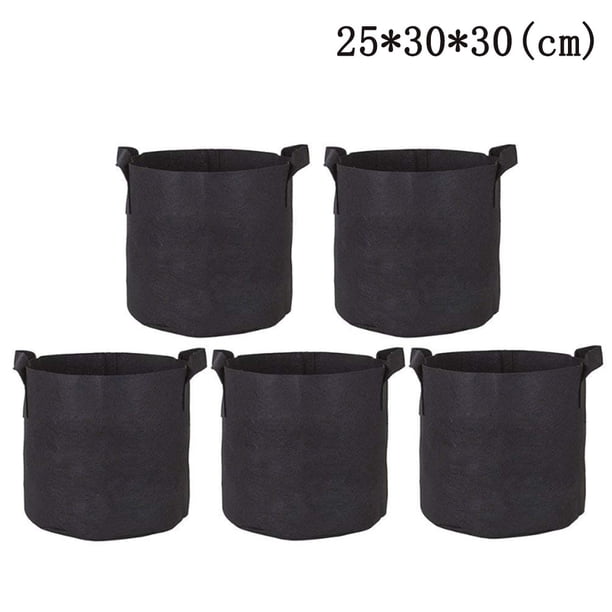 5 uds bolsa de plantación de fieltro barril de planta hermosa bolsa de plantación jardinería protección del medio ambiente bolsa de vivero de nutrición portátil absorbente y transpirable Xemadio 2033350-1