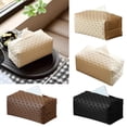 thumbnail image 3 of Ywmsfl Multipurpose PU Tissue Box Cover Rattan Weave Easy for Household Automotive Use, 3 of 17