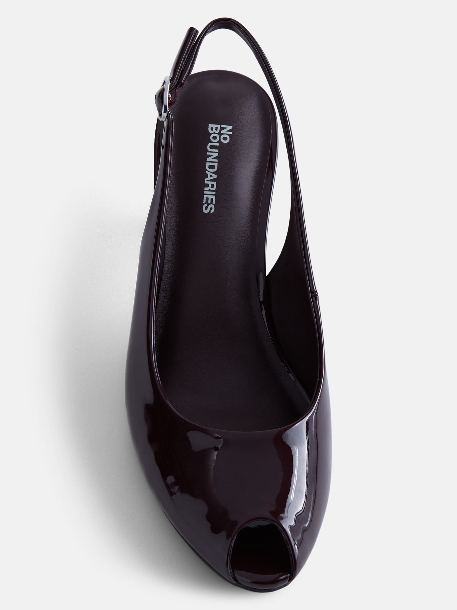 No Boundaries Women's Slingback Peep Toe Heels