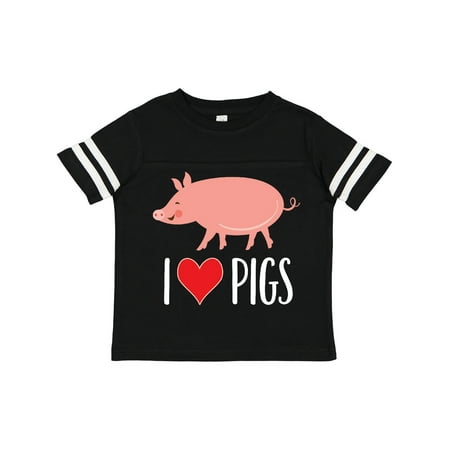 

Inktastic I Love Pigs Funny Farm Animal Gift Toddler Boy or Toddler Girl T-Shirt