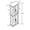 Antique White, variant on Elegant Lighted Glass Curio Cabinet with Adjustable Shelves - 6-Tier Display Storage for Living Room, Kitchen & Pantry, Black MDF+Glass, 24.21 x 12.2 x 71.26 inches