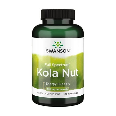 Swanson Full Spectrum Kola Nut 550 mg 180 Capsules