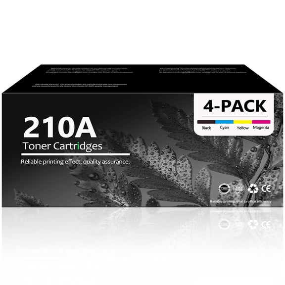 210A Toner Cartridge with Chip Compatible for 210A(BK/C/Y/M)Toner Cartridge for Color Laserjet Pro 4201dn 4201dne 4201dw(4 Pack)